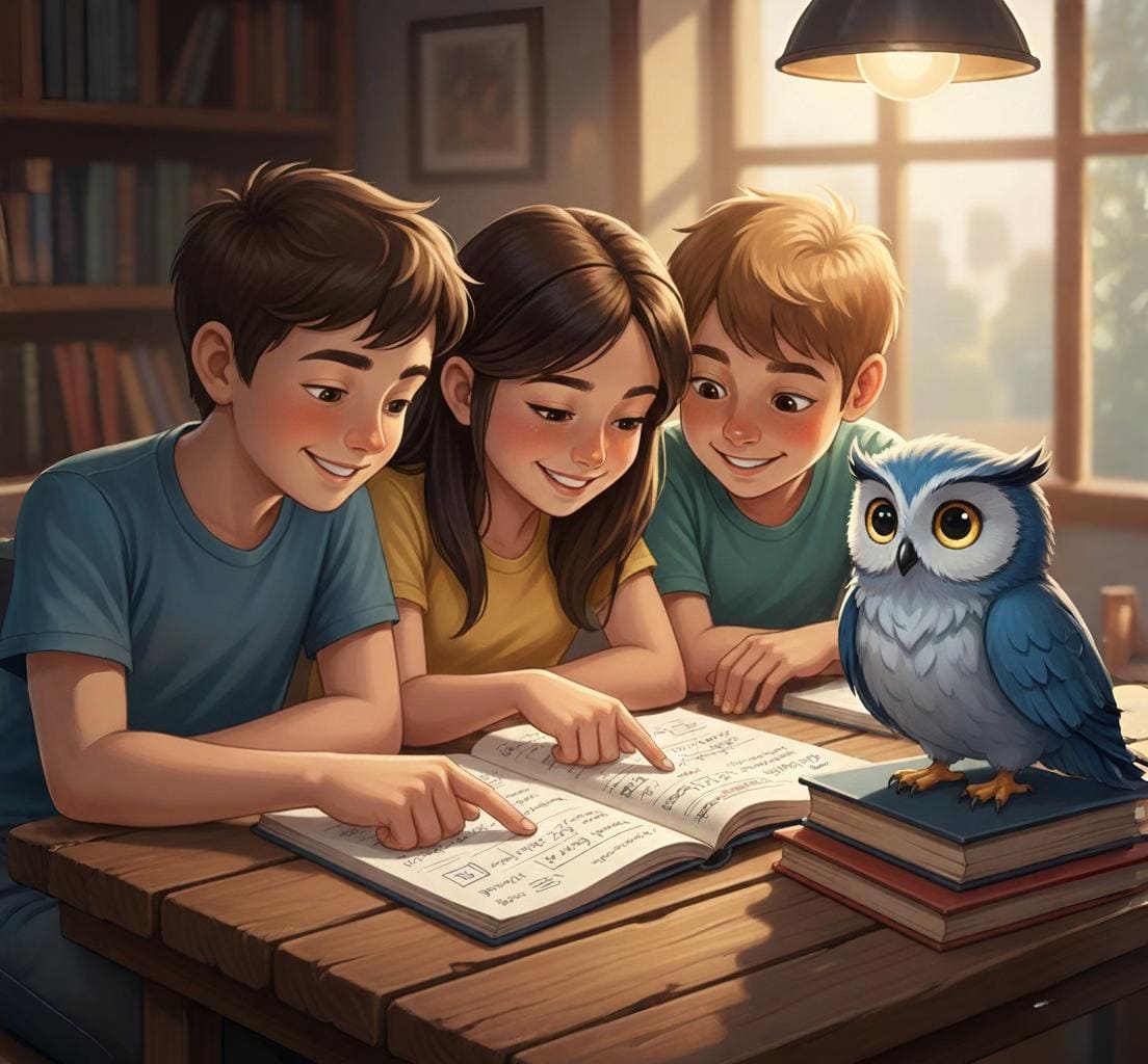 Estudiantes preparándose